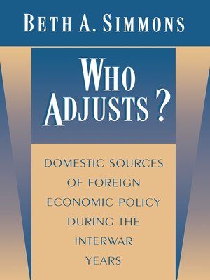 cover image of Who Adjusts?